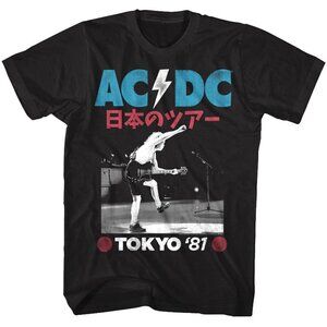 ACDC Tokyo Japan Tour 1981 Vintage Music T Shirt 81